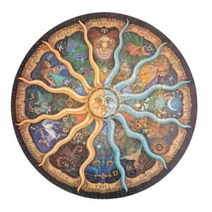 12 Constellation Palace Round Puzzle 1000 Pieces 12 Zodiac Horoscope Jigsaw